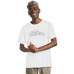 JACK WOLFSKIN Κοντομάνικη Μπλούζα PEAK GRAPHIC T M WHITE άνδρες
