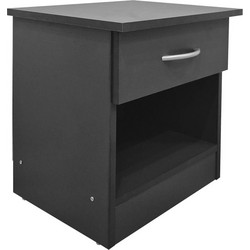 Κομοδίνο Bedy ανθρακί 40x34x42εκ