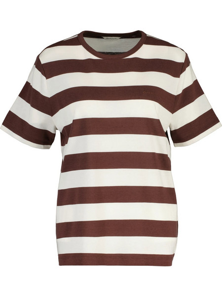 GANT T-SHIRT ΜΠΛΟΥΖΑ ΓΥΝΑΙΚΕΙΑ - ΡΙΓΕ ΚΑΦΕ - 4201578