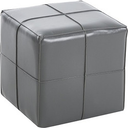 ENZO GREY PU ΣΚΑΜΠΟ 31X31X31εκ