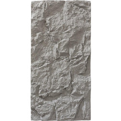 PANEL PU ΤΕΧΝΗΤΗΣ ΠΕΤΡΑΣ 321040 MOUNTAIN ROCK 600/1200mm LIGHT GREY New Plan