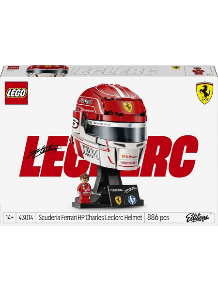 Lego Editions Scuderia Ferrari HP Charles Leclerc Helmet για 14+ Ετών 43014