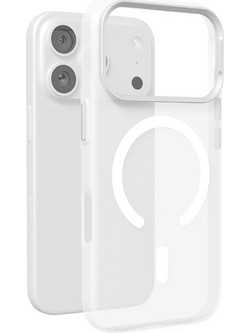 Puro Lightfeel Iphone 17 Pro Case Compatible With Magsafe - Transparent And White - (PUIPC17P63HAZEMWHI)