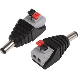 FOLKSAFE βύσμα τροφοδοσίας DC αρσενικό DCMCP, 5.5x2.1mm, push-pin, 5τμχ FOLKSAFE