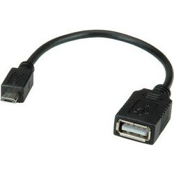 ADAPTER USB MICRO B/M 90 ΣΕ USB A/F OTG 11.99.8311