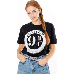 Harry Potter T-Shirt Platform 9 3/4 Raised Print Size S