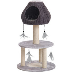 Vadigran Classic Cat Climber Kara Lightgrey Ονυχοδρόμιο για Γάτες 55x55x95 cm