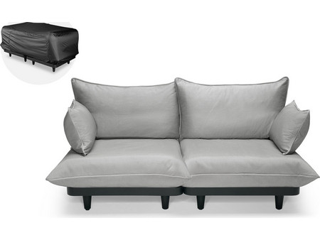 Fatboy Paletti Royal - Καναπές Διθέσιος Από Ύφασμα Olefin 190x100x90 I Wolf Grey