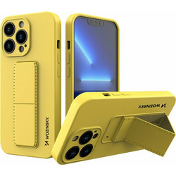 Wozinsky Kickstand Flexible Back Cover Yellow (iPhone 13 Pro Max)