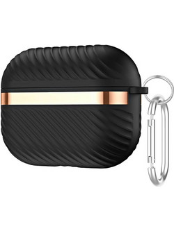 Leewello LW-346 Θήκη Σιλικόνης σε Μαύρο χρώμα για Apple AirPods Pro