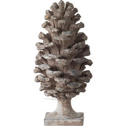 Artekko Pine Cone Γκρι Διακοσμητική Κουκουνάρα Ρητίνης (18x18x36)cm