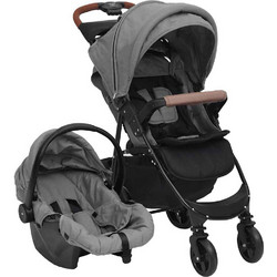 vidaXL Καρότσι Μωρού 3 σε 1 Grey 10377