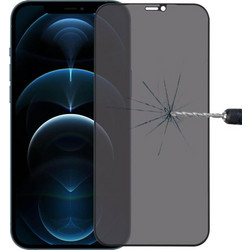 Privacy Tempered Glass για iPhone 12 Pro Max - Φιμέ Μαύρο