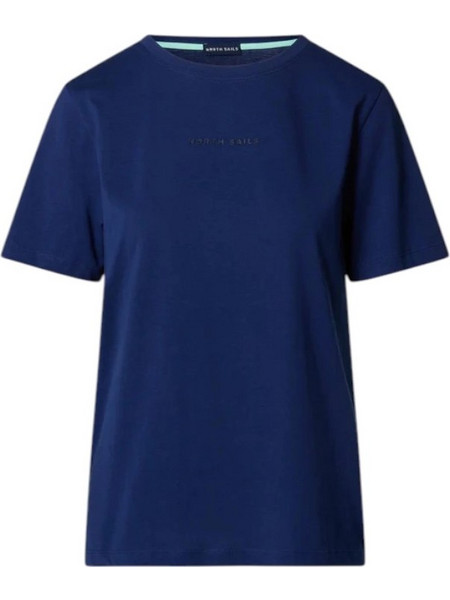 North Sails- Γυναικεία Κοντομάνικη Μπλούζα T-Shirt tonal logo 093524-000-0805 Μπλε