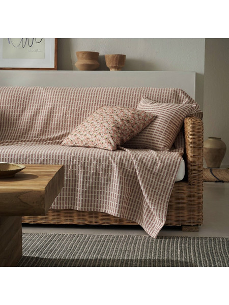 Gofis Home Ριχτάρι Πολυθρόνας 180x180 Elysia Dusty Rust 531/02