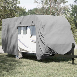 Κάλυμμα τροχόσπιτου Γκρι 460x250x220 cm Μη υφασμένο ύφασμα