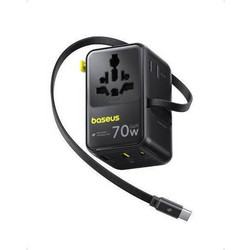 Baseus EnerCore CG11 Αντάπτορας Πρίζας 2AC+2U + 70W, Black