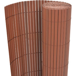 vidaXL Φράχτης Κήπου PVC - καφέ, 150x500 εκ