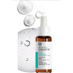 Collistar Attivi Puri Glycolic Acid Perfect Skin Peeling Serum Προσώπου για Λάμψη 30ml