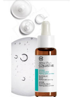 Collistar Attivi Puri Glycolic Acid Perfect Skin Peeling Serum Προσώπου για Λάμψη 30ml