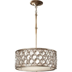 Feiss Lucia Κρεμαστό Φωτιστικό Οροφής Burnished Silver FE-LUCIA-B