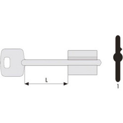 ΚΛΕΙΔΙΑ ΧΡΗΜΑΤΟΚΙΒΩΤΙΩΝ CISA 120 ΓΙΑ 57115-57175 ΜΕΓΑΛΑ