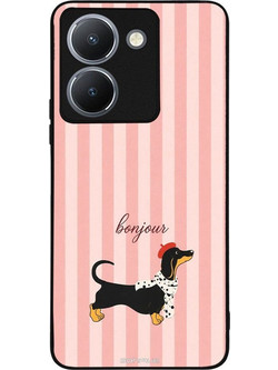 Sonique Θήκη Stripe Stories Series για VIVO Y36 4G / VIVO Y36 5G / VIVO Y27 5G / VIVO Y27s Bonjour Puppy