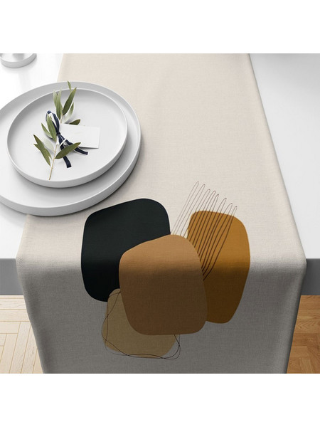 Runner Artrunmin 301NUV2140 Multi-Beige Aberto Design 40Χ135 Πολυέστερ