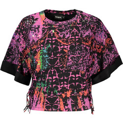 DESIGUAL WOMEN'S SHORT-SLEEVE T-SHIRT PURPLE Μοβ