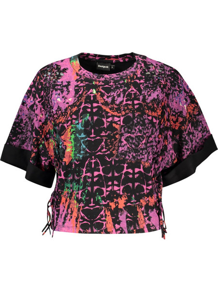 DESIGUAL WOMEN'S SHORT-SLEEVE T-SHIRT PURPLE Μοβ
