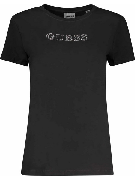 GUESS JEANS SHORT SLEEVE T-SHIRT WOMEN BLACK Μαύρο