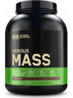 Optimum Nutrition Serious Mass Chocolate Πρωτεΐνη Ορού Γάλακτος Όγκου 2.73kg