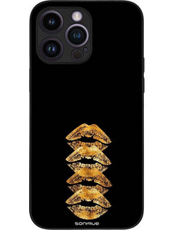 Sonique Diva Series Back Cover με Σχέδιο «Golden Kisses» (iPhone 14 Pro Max)
