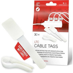LTC Audio Velcro Καλωδίων σε Λευκό χρώμα (30τμχ) LTC 2620-30
