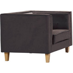 Woodwell Πολυθρόνα Καφέ Midland E9639,13