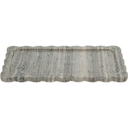 Artekko Marble Γκρι Μαρμάρινος Δίσκος Πλατό (35.5x20x1.8)cm