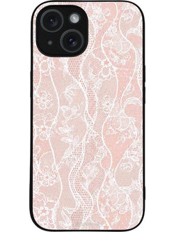 Sonique Diva Series Back Cover Ροζ Δαντέλα (iPhone 15)