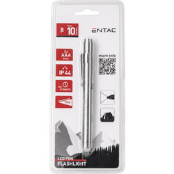 Entac Pen Belt Clip Efl-1W-Mini-Alu Φακός Μπαταρίας Αδιάβροχος IP44