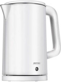 MPM MCZ-105 Βραστήρας 1.7lt 2200W με Ρύθμιση Θερμοκρασίας Λευκός