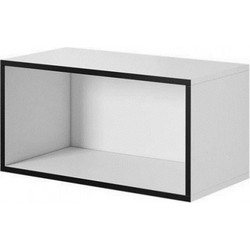 Cama open storage cabinet ROCO RO4 75/37/37 white/black RO4 BI/CZ