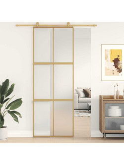 VidaXL Πόρτα Εσωτερική Συρόμενη Γυάλινη 76x205cm 155157
