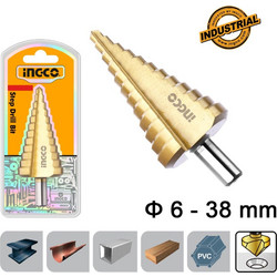 Κωνικό τρυπάνι 6-38mm INGCO AKSDS63803 785347