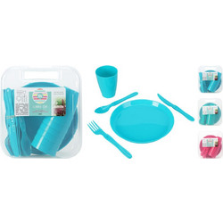 Σετ Picnic Happy Day - 31τμχ Ποτήρι, Πιάτο, Μαχαίρι, Πιρούνι, Κουτάλι