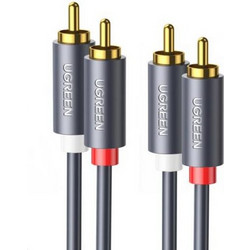 ΚΑΛΩΔΙΟ 2xRCA ΣΕ 2xRCA UGREEN AV104 10517 1.5M BLACK