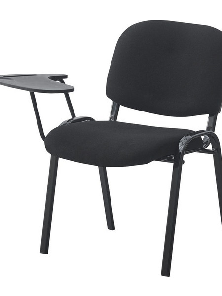 Καρέκλα συνεδρίου με αναλόγιο Lector pakoworld μαύρο 54x54x78εκ 0060-421-000008