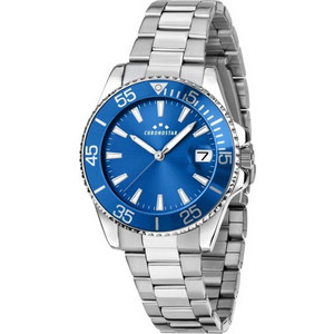 CHRONOSTAR STELLON 37MM 3H BLUE DIAL SS BR