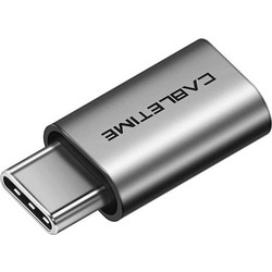CABLETIME αντάπτορας USB-C σε micro USB CT-CMMCBF-ASG, 480Mbps, γκρι 6975285502898