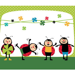 1x25 Daiber Ladybug 13x18 Children Portrait Folders 13308