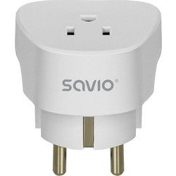 SAVIO AP-01 Travel Adapter, US socket - EU plug