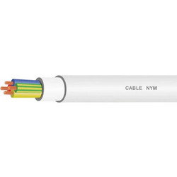 Ηλεκτρολογικό Καλώδιο NYM-J-re 4X2.5mm - Λευκό 02.026.0694